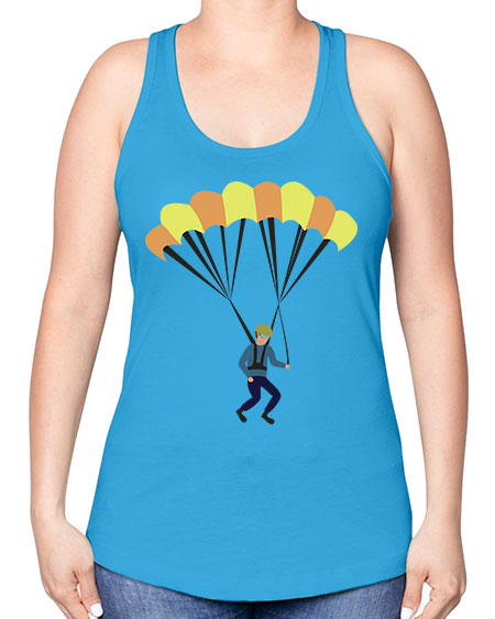 all in one 08# - parachute -Racerback Tank