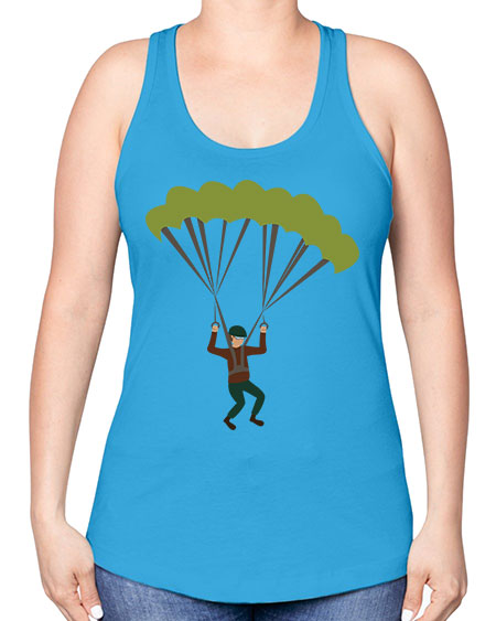 all in one 11# - parachute -Racerback Tank