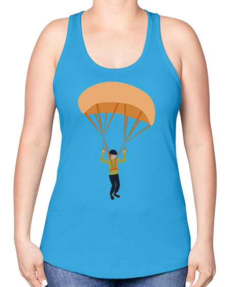 all in one 13# - parachute -Racerback Tank