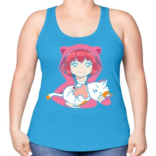 anime art 206# - anime -Racerback Tank