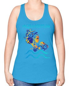 aquarius 13# - aquarius -Racerback Tank