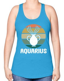 aquarius 78# - aquarius -Racerback Tank
