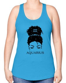 aquarius 81# - aquarius -Racerback Tank