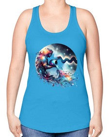 aquarius 88# - aquarius -Racerback Tank