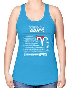 aries 137# - aries -Racerback Tank