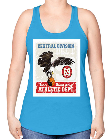 basket eagle 7# - birds -Racerback Tank