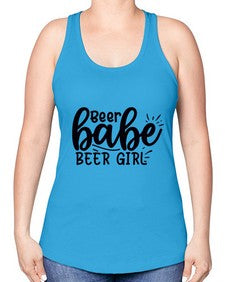 beer babe beer girl 45# - beer -Racerback Tank
