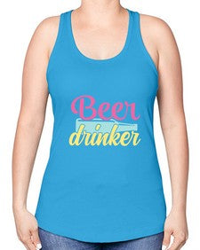 beer drinker 47# - beer -Racerback Tank