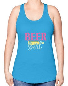 beer girl 48# - beer -Racerback Tank