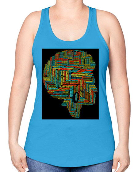 black is beautifulii 215# - black words and phrases -Racerback Tank
