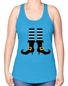 bluewitchlegs 47# - witch -Racerback Tank