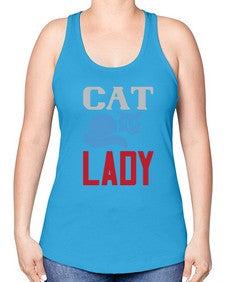 cat lady Style 31# - cats -Racerback Tank