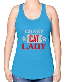 crazy cat lady Style 44# - cats -Racerback Tank