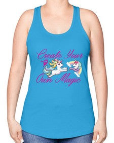create your own magic 84# - unicorn -Racerback Tank