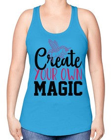 create your own magic 87# - unicorn -Racerback Tank