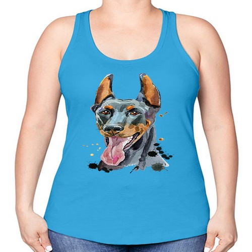 dog 105# - dogs -Racerback Tank