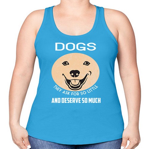 dog 115# - dogs -Racerback Tank