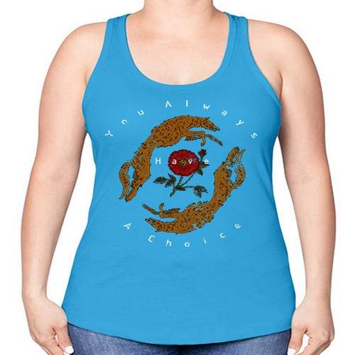 dog 17# - dogs -Racerback Tank