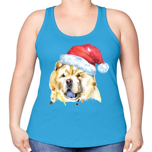 dog hat 102# - dogs -Racerback Tank