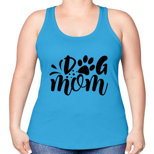 dog mom Style 96# - dogs -Racerback Tank