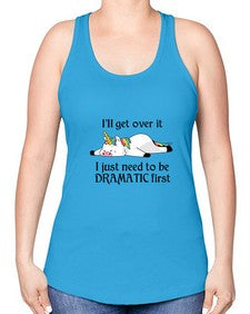 dramatic unicorn 96# - unicorn -Racerback Tank
