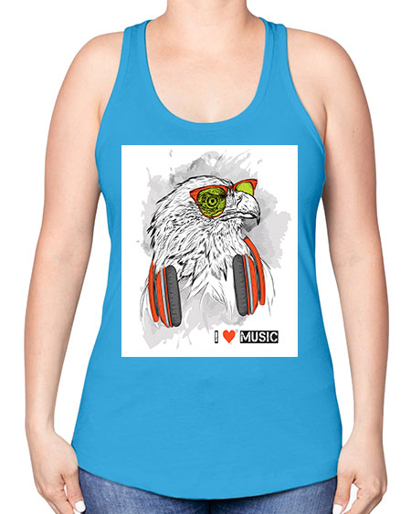 eagle 1# - birds -Racerback Tank