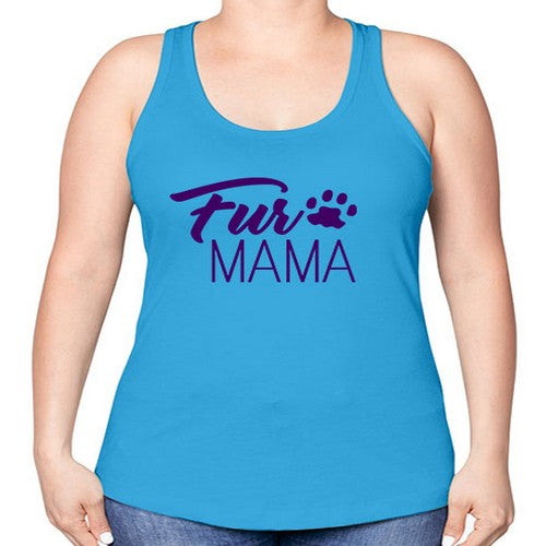 fur mama - dogs -Racerback Tank