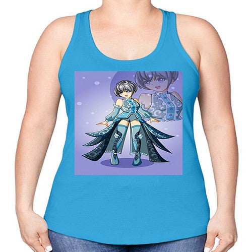 game of beautiful girl140# - anime -Racerback Tank