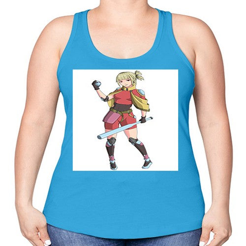 girl bring stick3# - anime -Racerback Tank