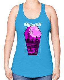 halloween 498# - art pop art -Racerback Tank