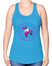 happiness is believing in unicorn 149# - unicorn -Racerback Tank