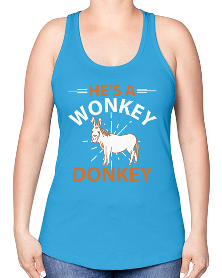 he’s a wonky donkey Style 4# - donkey -Racerback Tank