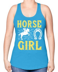 horse girl Style 51# - horse -Racerback Tank