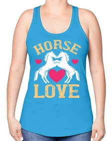 horse lovee Style 49# - horse -Racerback Tank