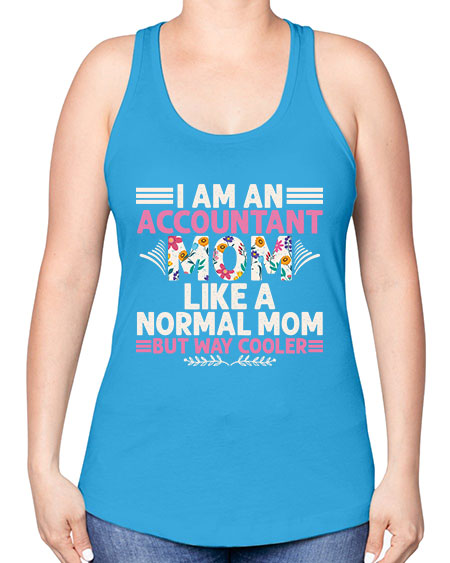 im an accountant  mom976# - accountant -Racerback Tank