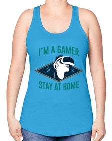 im gamer stay at home 119# - video games -Racerback Tank