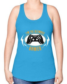 im the ultimate gamer 122# - video games -Racerback Tank