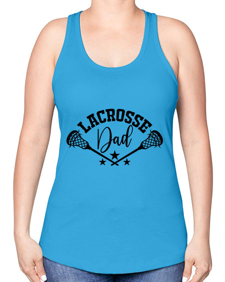 lacrosse dad 8# - lacrosse -Racerback Tank