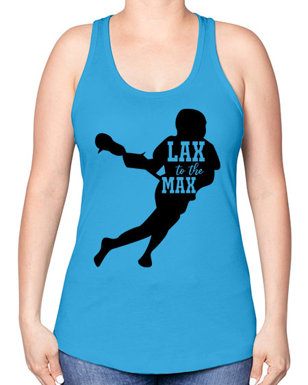 lax to the max 2# - lacrosse -Racerback Tank