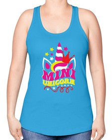 mini unicorn 307# - unicorn -Racerback Tank