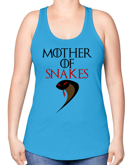 mother of snakes - snake -Racerback Tank
