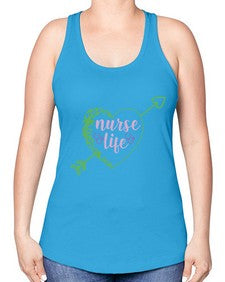 nurse life 1165# - nurse -Racerback Tank