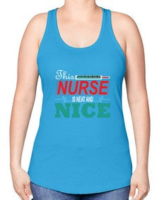 nurse nice 1186# - nurse -Racerback Tank