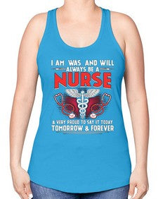 nurse tomorrow and forever 1205# - nurse -Racerback Tank