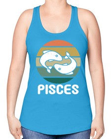 pisces 346# - pisces -Racerback Tank