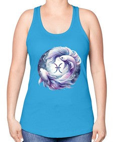 pisces 347# - pisces -Racerback Tank