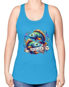 pisces 361# - pisces -Racerback Tank