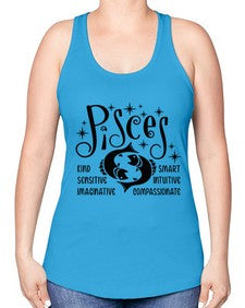 pisces 365# - pisces -Racerback Tank