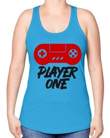 play one 145# - video games -Racerback Tank