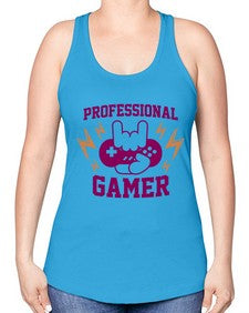 professional gamer 148# - video games -Racerback Tank